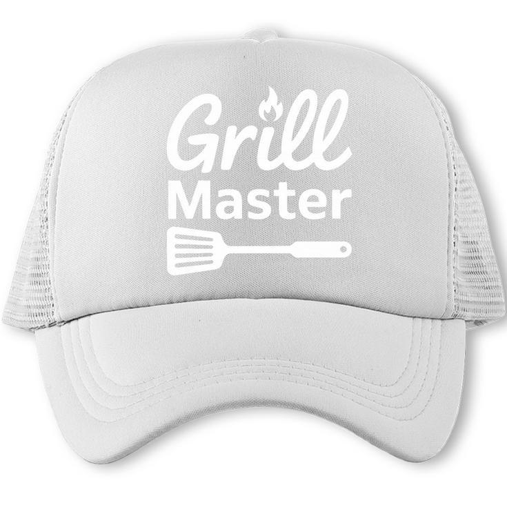 BBQ Dad Shirts Grill Master Backyard Smoke King Premium Tri-Blend Trucker Cap