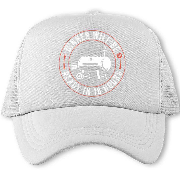 BBQ Dad Smoking Meat Smoker Barbecue Dad Apparel Premium Tri-Blend Trucker Cap