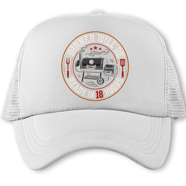 BBQ Dad Smoking Meat Smoker Barbecue Dad Comfort Colors Crop Top Trucker Cap