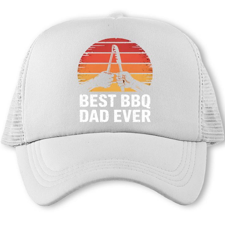 Best BBQ Dad Ever Fathers Day Grill Master Premium Tri-Blend Trucker Cap