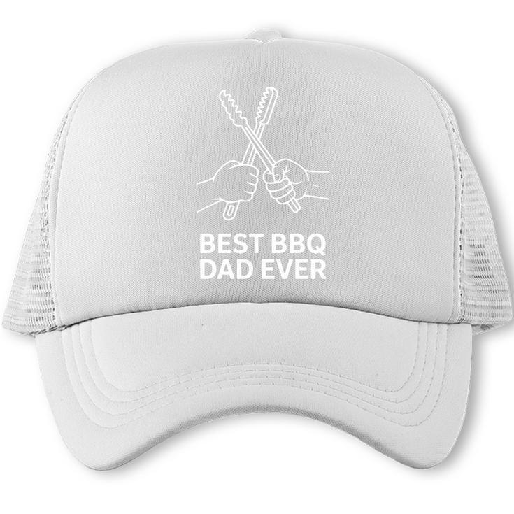 Best BBQ Dad Ever Fathers Day Grilling BBQ Premium Tri-Blend Trucker Cap