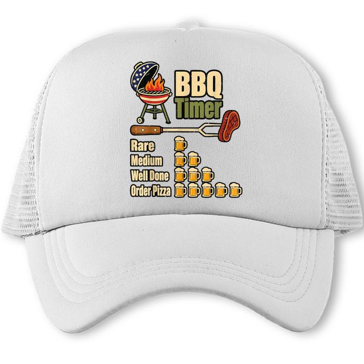 Grill BBQ Dad Joke BBQ Timer Barbecue Pitmaster Chef Trucker Cap