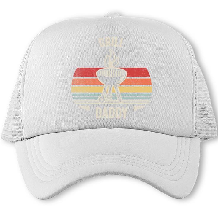 Grill Daddy BBQ Dad Retro Vintage Grilling Graphic Performance Trucker Cap