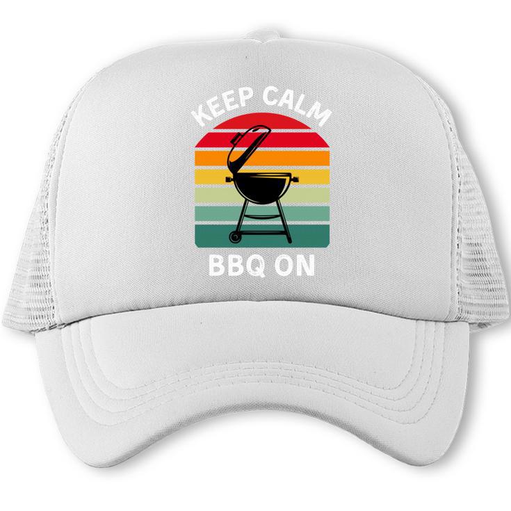Grilling Master BBQ Daddy Dad Birthday Performance Trucker Cap