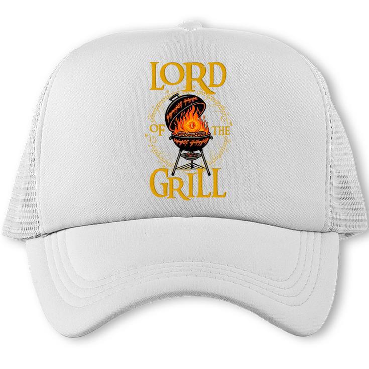 Lord Of The Grill BBQ Daddy Nerd Dad Dad Jokes Premium Tri-Blend Trucker Cap