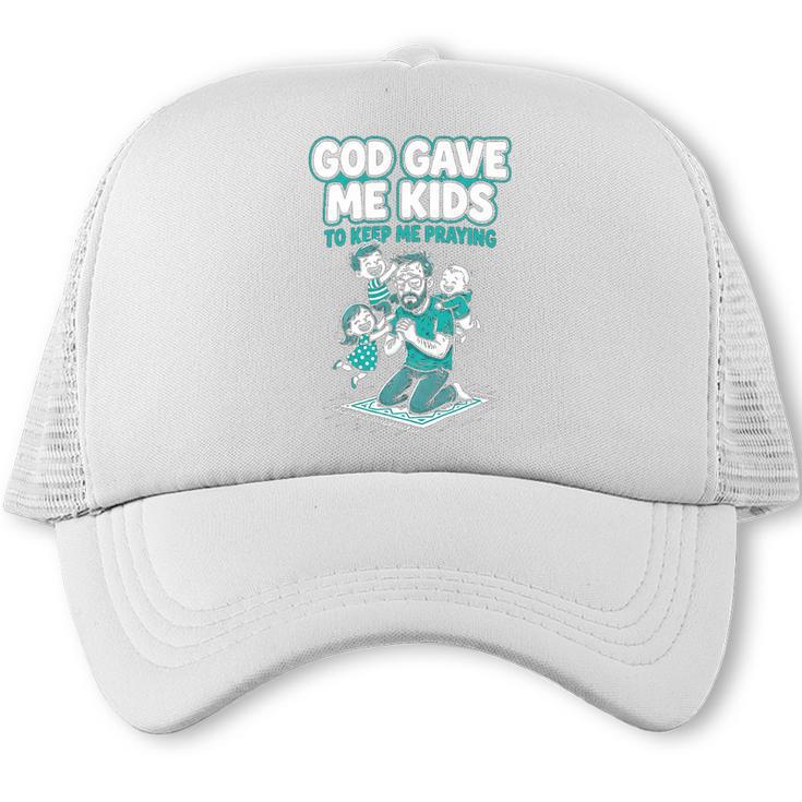 Ordained To Grill Christian BBQ Dad Grill Master Premium Tri-Blend Trucker Cap