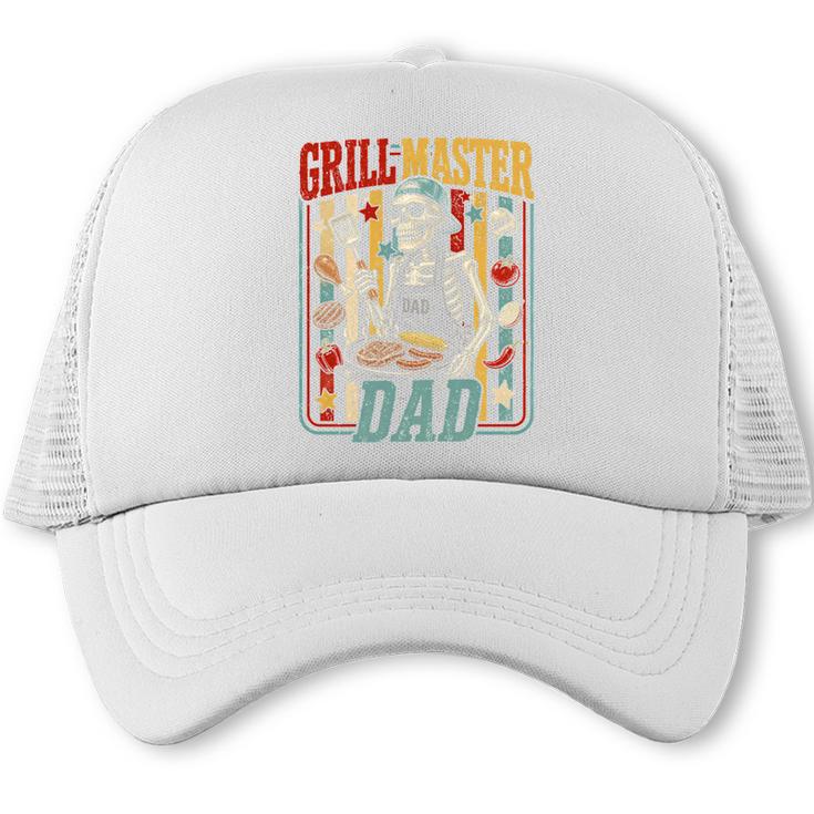 Retro Camping BBQ Dad GrillMaster Fathers Day Outfit Comfort Colors Crop Top Trucker Cap