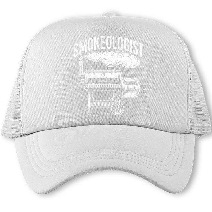 Smokeologist Pitmaster BBQ Dad Smoker Grilling Premium Tri-Blend Trucker Cap