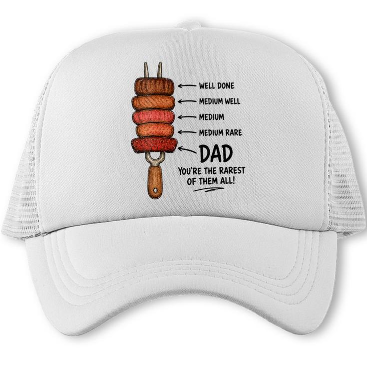 Women's Steak BBQ Dad You'Re The Rarest Of Them All Fathers Day Trucker Cap