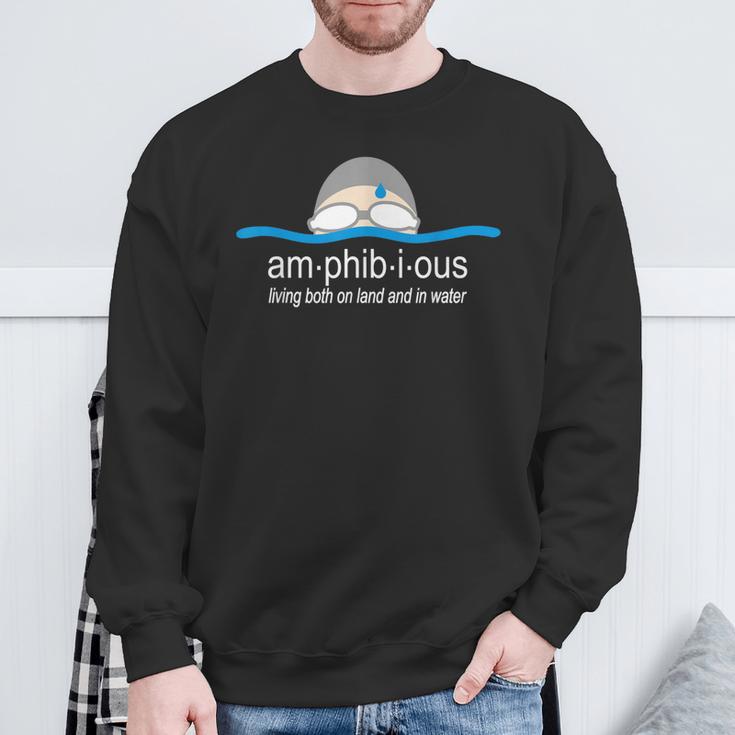 Amphibious Swimming Sweatshirt Gifts for Old Men Amphibious Swimming Sweatshirt Gifts for Old Men