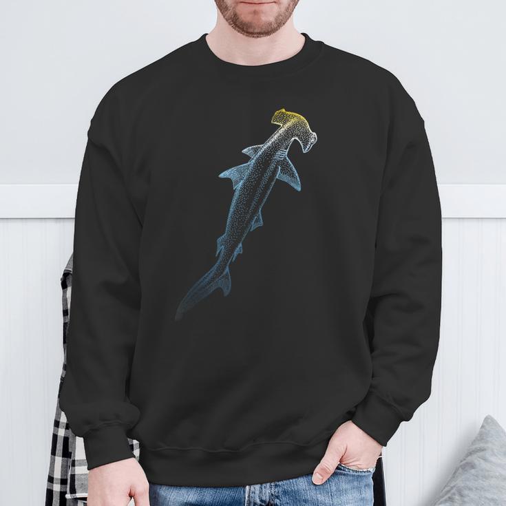 Beautiful Colors Swimming Hammerhead Shark Lovers Sweatshirt Gifts for Old Men Beautiful Colors Swimming Hammerhead Shark Lovers Sweatshirt Gifts for Old Men
