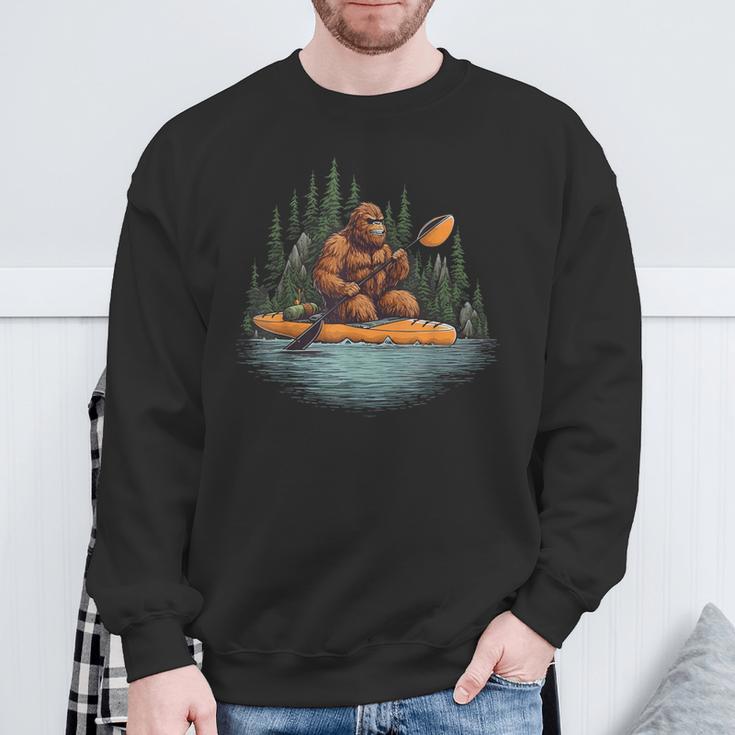 Bigfoot Kayak Paddling Lake Canoe Bigfoot Sasquatch Kayaking Sweatshirt Gifts for Old Men Bigfoot Kayak Paddling Lake Canoe Bigfoot Sasquatch Kayaking Sweatshirt Gifts for Old Men
