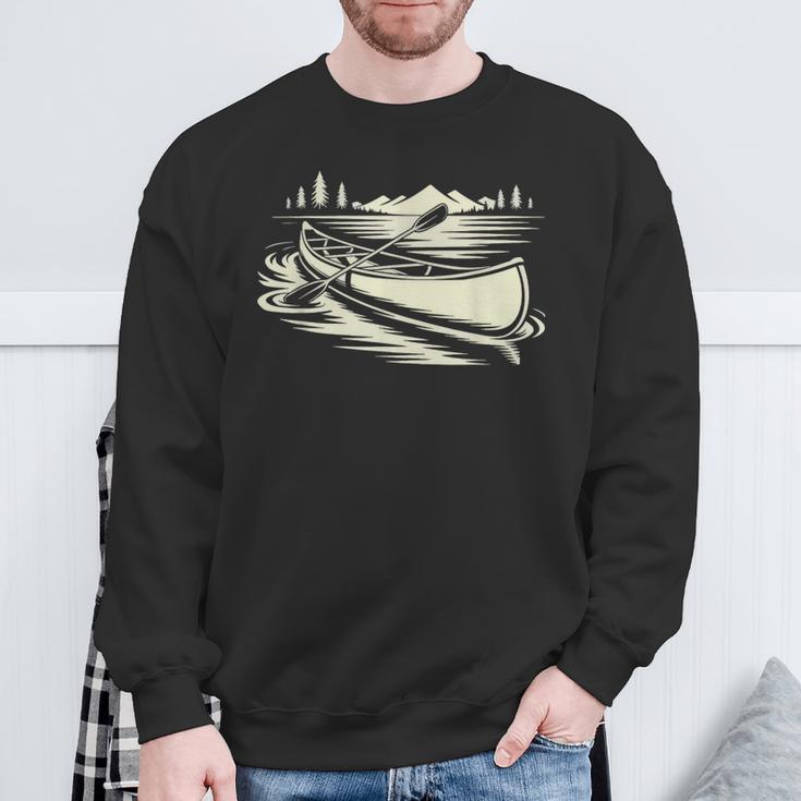 Canoe Tripper Loading Portage Pack First Light Sweatshirt Gifts for Old Men