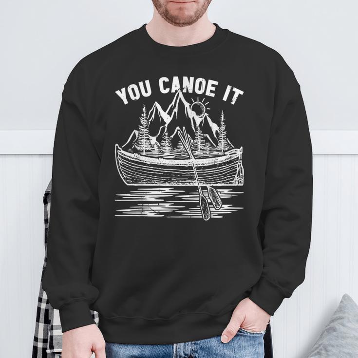 Canoeing Canoe Sweatshirt Gifts for Old Men