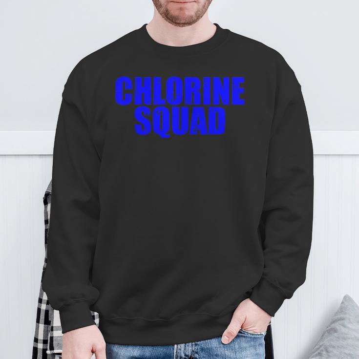 Chlorine Crew Swimming Sweatshirt Gifts for Old Men Chlorine Crew Swimming Sweatshirt Gifts for Old Men