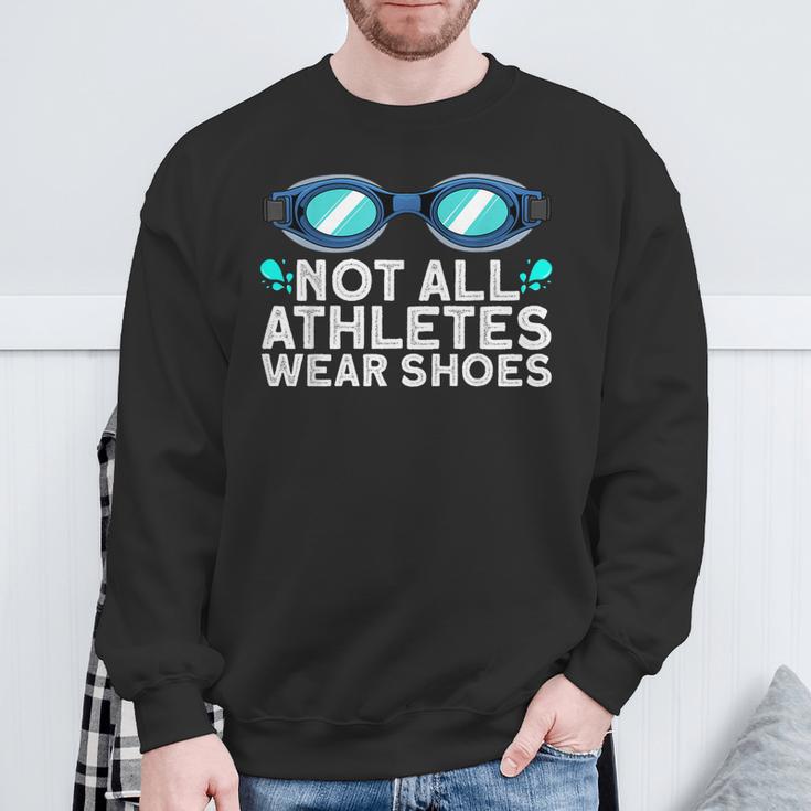 Cool Swimming For Men Women Swimmer Swim Instructor Goggles Sweatshirt Gifts for Old Men