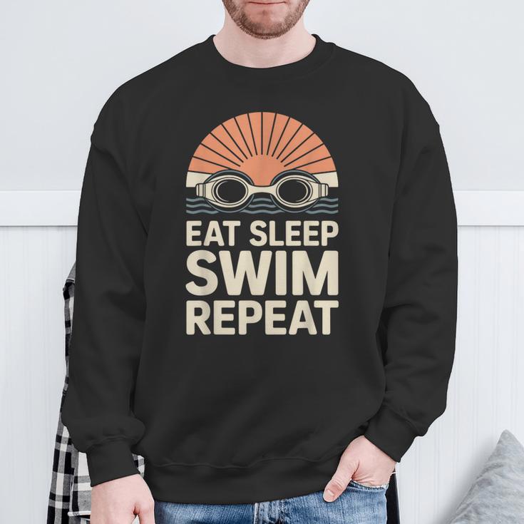 Eat Sleep Swim Repeat Swimmer Swimming Sweatshirt Gifts for Old Men Eat Sleep Swim Repeat Swimmer Swimming Sweatshirt Gifts for Old Men
