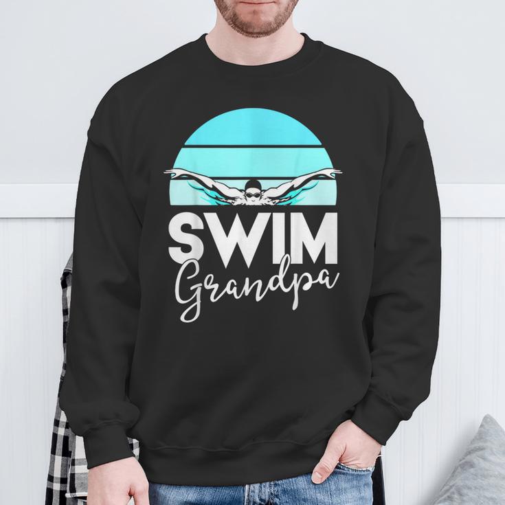 Grandpa Papa Swimming Meet Swimmer Swim Team Shirt Sweatshirt Gifts for Old Men Grandpa Papa Swimming Meet Swimmer Swim Team Shirt Sweatshirt Gifts for Old Men