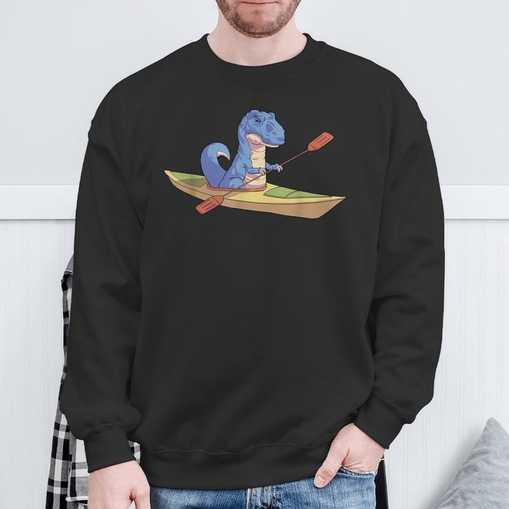 KayakRex Dinosaur Canoe Shirt Kayak For Children Sweatshirt Gifts for Old Men