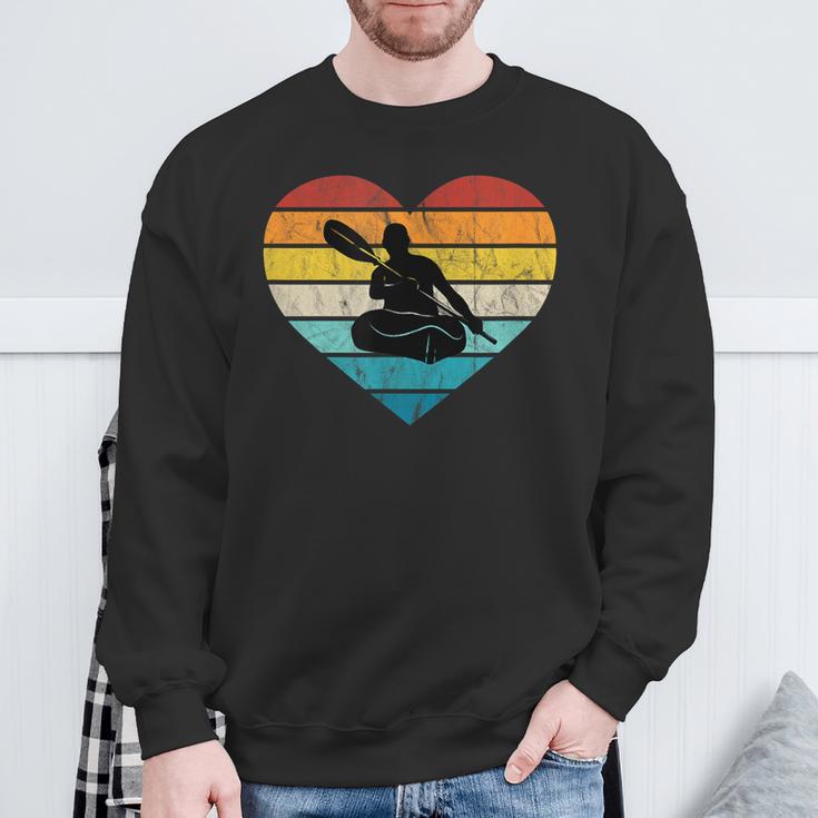 I Love Canoeing Water Sports Canoe Tour Paddling Canadian Sweatshirt Gifts for Old Men