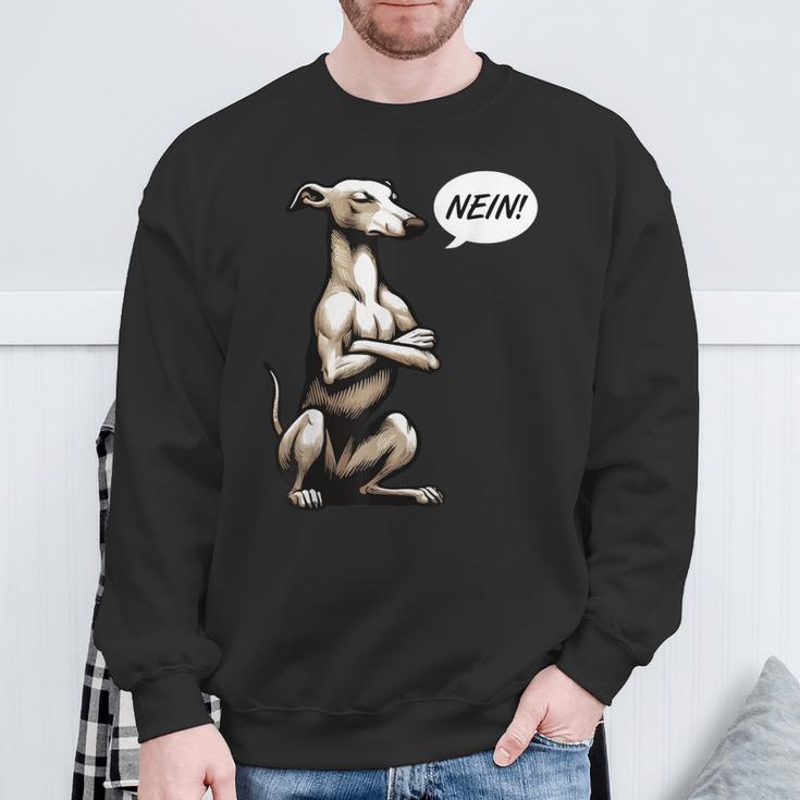 Nein Whippet Windhund Windhunde Whippets Windhundbesitzer Sweatshirt Geschenke für alte Männer