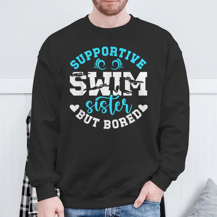 Swim Sister Supportive Swimming Sister Of A Swimmer Sis Sweatshirt Gifts for Old Men Swim Sister Supportive Swimming Sister Of A Swimmer Sis Sweatshirt Gifts for Old Men