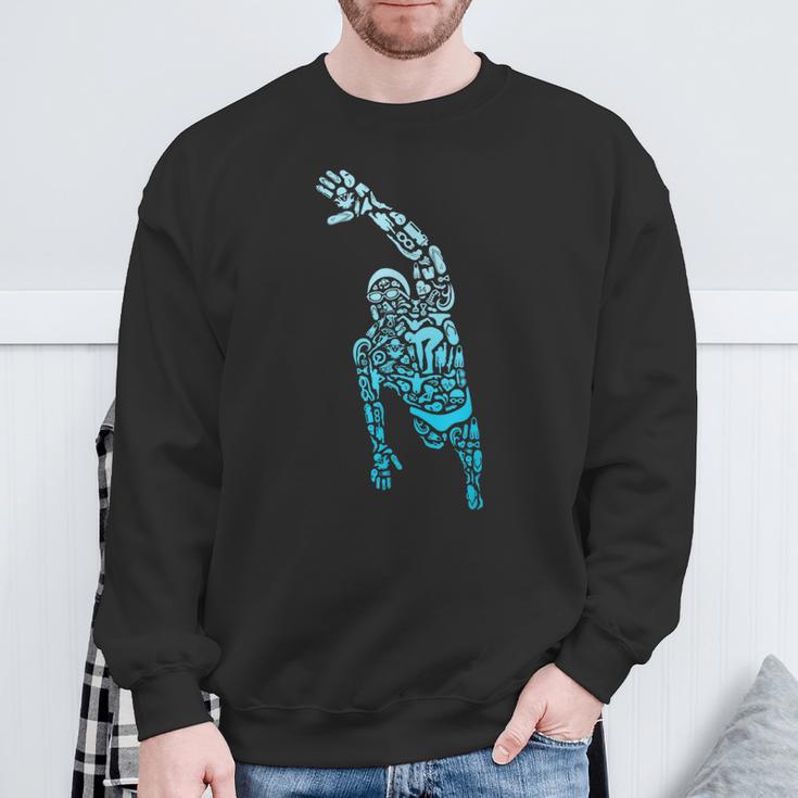 Swim Sport Athletes Swimmer Dad Boys Competitive Swimming Sweatshirt Gifts for Old Men Swim Sport Athletes Swimmer Dad Boys Competitive Swimming Sweatshirt Gifts for Old Men