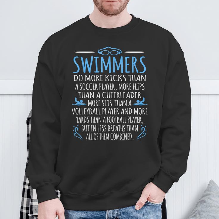 Swimmers Facts Swimming Swim Coach Men Women Graphic Small Sweatshirt Gifts for Old Men Swimmers Facts Swimming Swim Coach Men Women Graphic Small Sweatshirt Gifts for Old Men