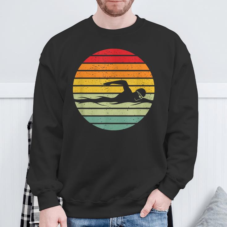 Swimming & Water Sport Vintage For Swimmers & Swim Coaches Sweatshirt Gifts for Old Men Swimming & Water Sport Vintage For Swimmers & Swim Coaches Sweatshirt Gifts for Old Men