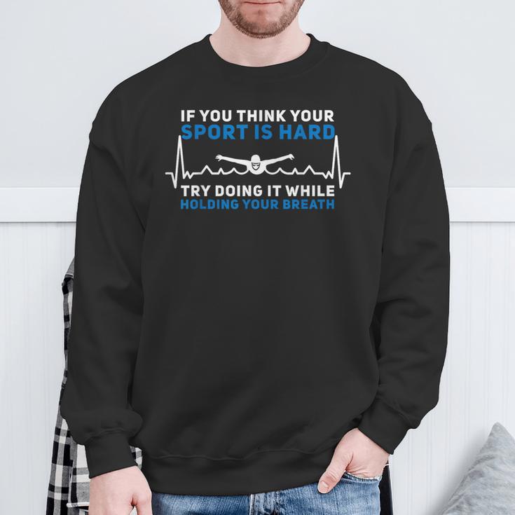 Swimming Apparel For Swim Team Heartbeat Swimmer Sweatshirt Gifts for Old Men Swimming Apparel For Swim Team Heartbeat Swimmer Sweatshirt Gifts for Old Men