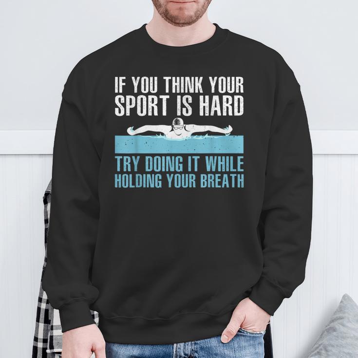 Swimming Art For Men Women Swimmer Swim Coach Training Sweatshirt Gifts for Old Men Swimming Art For Men Women Swimmer Swim Coach Training Sweatshirt Gifts for Old Men