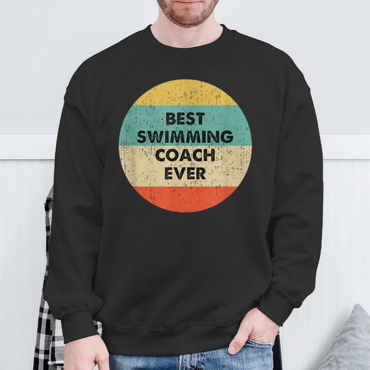 Swimming Coach Sweatshirt Gifts for Old Men Swimming Coach Sweatshirt Gifts for Old Men