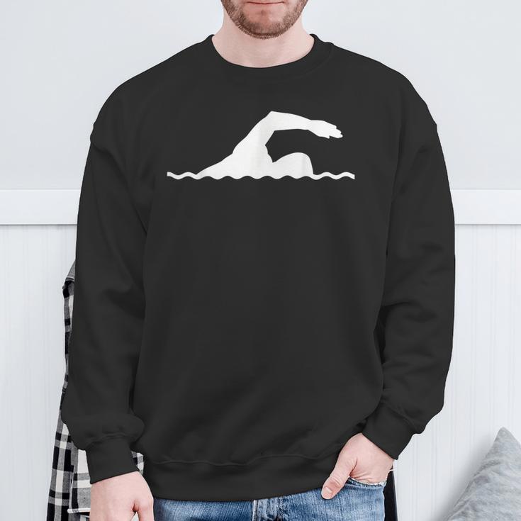 Swimming Float Sweatshirt Gifts for Old Men Swimming Float Sweatshirt Gifts for Old Men