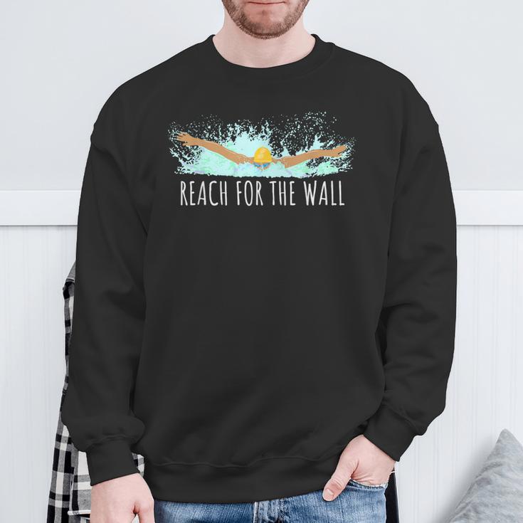 Swimming Swim Team Gear For a Swimmer Quote Saying Sweatshirt Gifts for Old Men