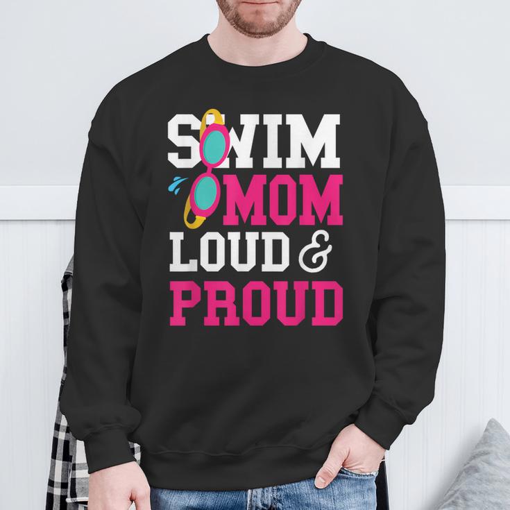 Swimming Swimmer Swim Mom Sweatshirt Gifts for Old Men
