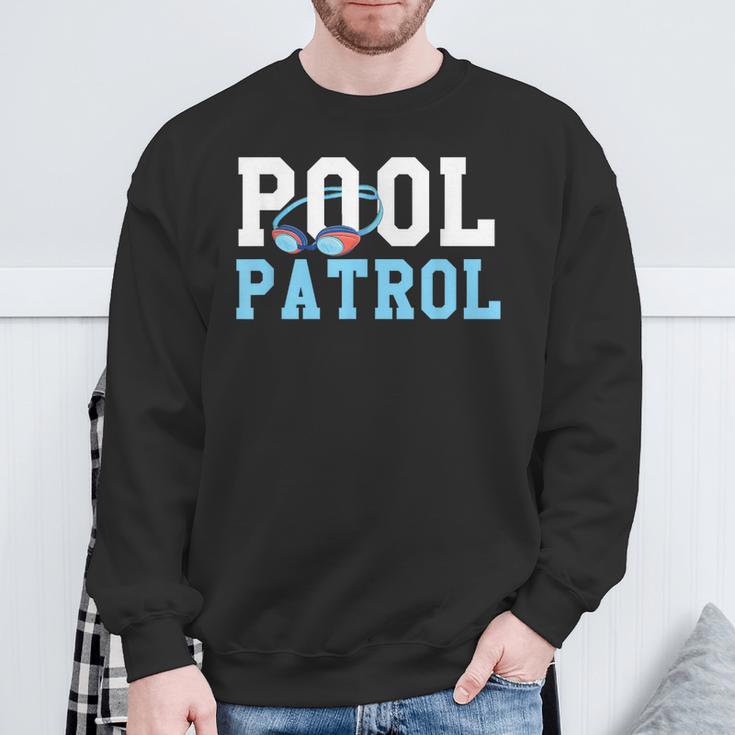 Swimming Swimmer Swim Pool Patrol Coach Dad Sweatshirt Gifts for Old Men Swimming Swimmer Swim Pool Patrol Coach Dad Sweatshirt Gifts for Old Men