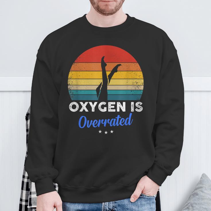 Synchronized Swimming Oxygen Is Overrated Sweatshirt Gifts for Old Men