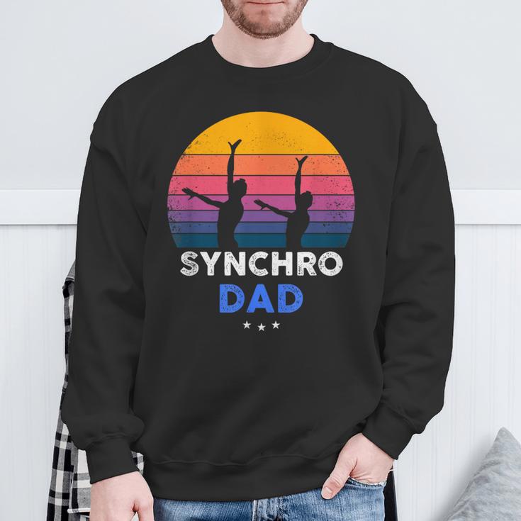 Synchronized Swimming Synchro Dad Sweatshirt Gifts for Old Men Synchronized Swimming Synchro Dad Sweatshirt Gifts for Old Men