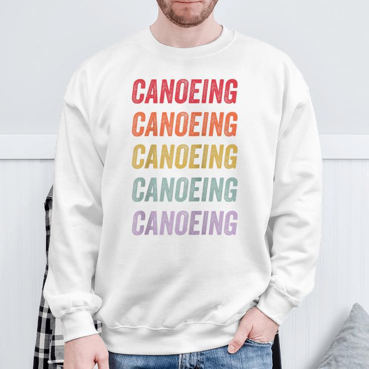 Canoeing Raglan Baseball Tee Sweatshirt Gifts for Old Men
