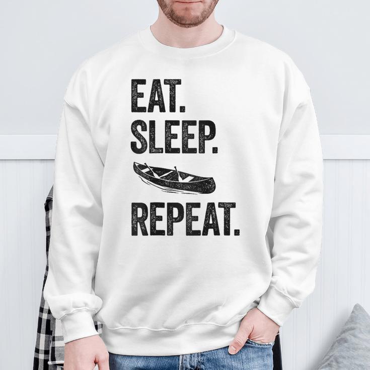 Eat Sleep Canoe Repeat Canoeing Outdoors Raglan Baseball Tee Sweatshirt Gifts for Old Men Eat Sleep Canoe Repeat Canoeing Outdoors Raglan Baseball Tee Sweatshirt Gifts for Old Men