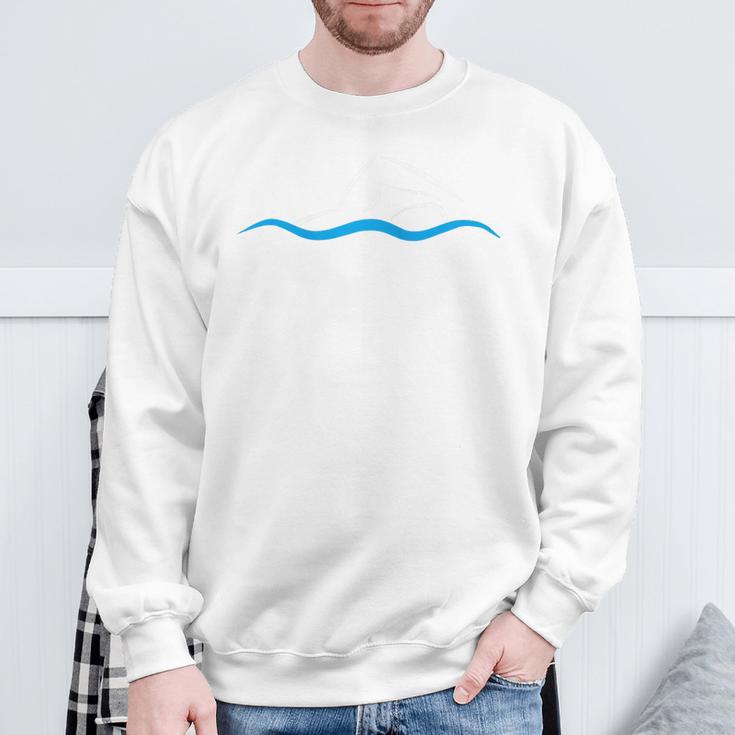 Freestyle Swimming Raglan Baseball Tee Sweatshirt Gifts for Old Men