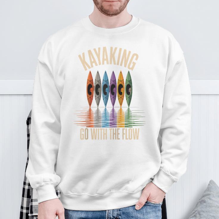 Kayak And Canoe Lake Fun Raglan Baseball Tee Sweatshirt Gifts for Old Men