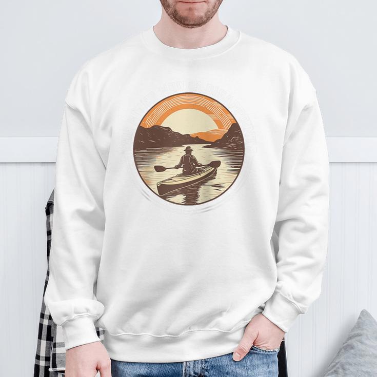 Kayak Kayaker Canoes-Boating Water-Paddle Canadier-Canoe Raglan Baseball Tee Sweatshirt Gifts for Old Men