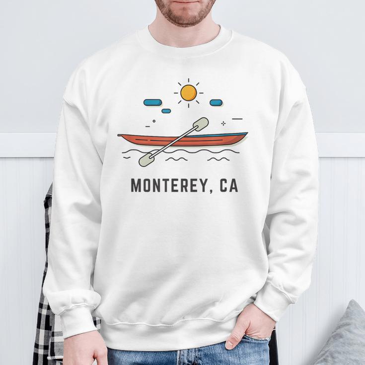 Monterey California Kayak Canoe Paddling Outdoor Sweatshirt Gifts for Old Men