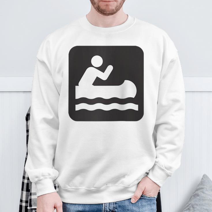 Outdoors Water Sports Canoe Canoeist Raglan Baseball Tee Sweatshirt Gifts for Old Men