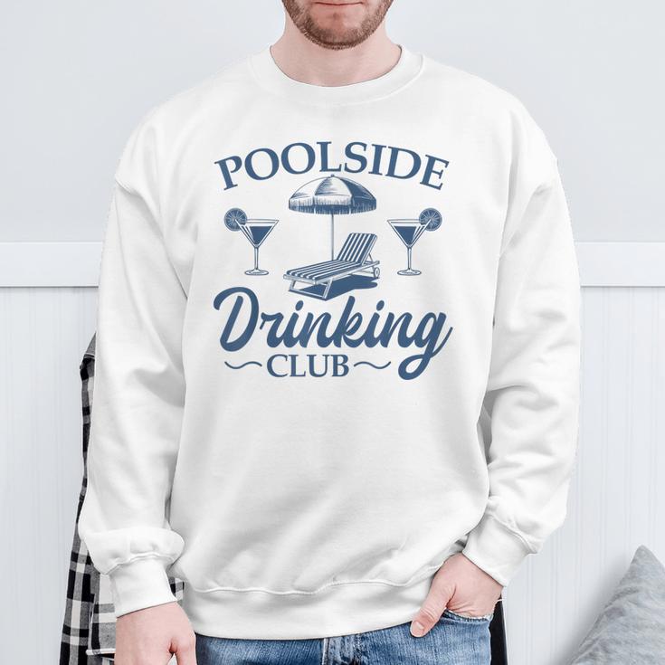 Pool Adult Poolside Drinking Club Summer Swimming Pool Party Sweatshirt Gifts for Old Men Pool Adult Poolside Drinking Club Summer Swimming Pool Party Sweatshirt Gifts for Old Men
