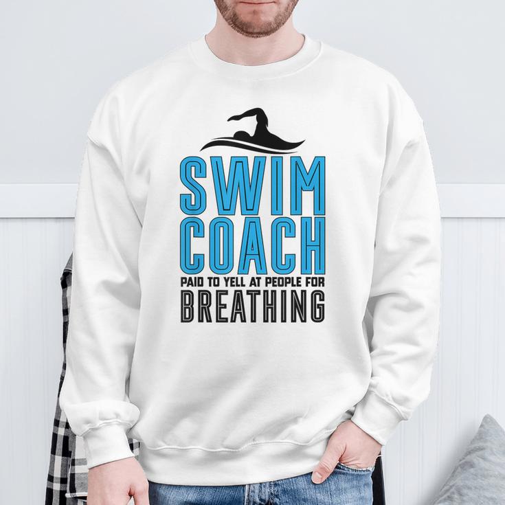 Swim Coach Swimmer Coach Swimming Coach Sweatshirt Gifts for Old Men Swim Coach Swimmer Coach Swimming Coach Sweatshirt Gifts for Old Men
