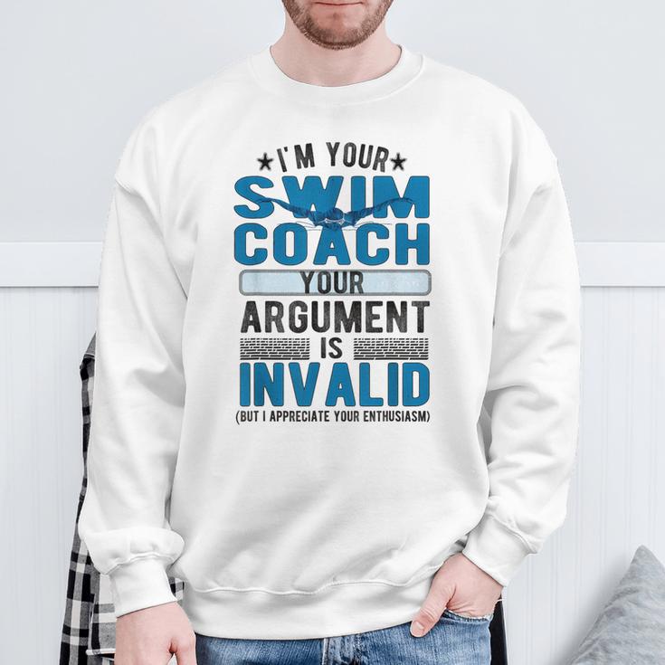 Swim Coach Swimming Coach Sweatshirt Gifts for Old Men Swim Coach Swimming Coach Sweatshirt Gifts for Old Men