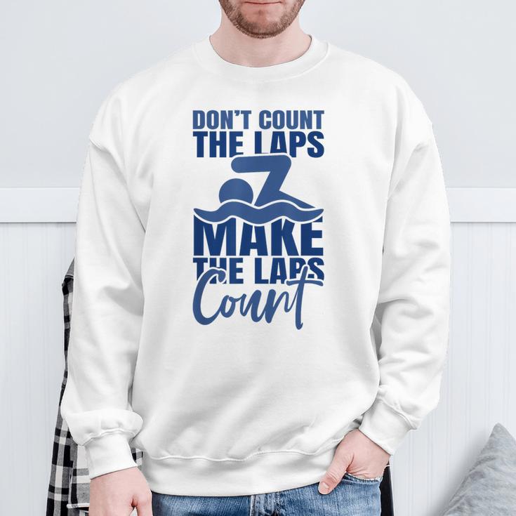 Swimmer Saying Swimming Motivation Professional Swimmer Sweatshirt Gifts for Old Men