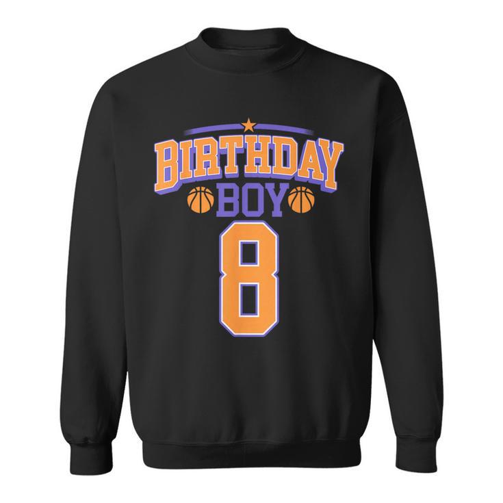 8º Cumpleaños Niño Baloncesto Amante 8 Años Bday Camisa de entrenamiento
